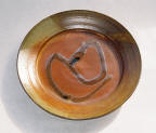 Shino stoneware plate (click for larger image) 