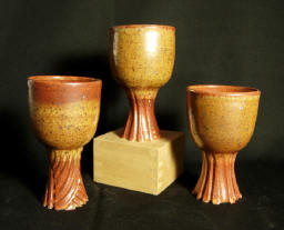 Three Shino Goblets