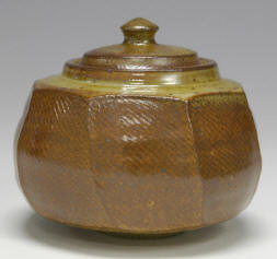 Small Faceted Shino Jar